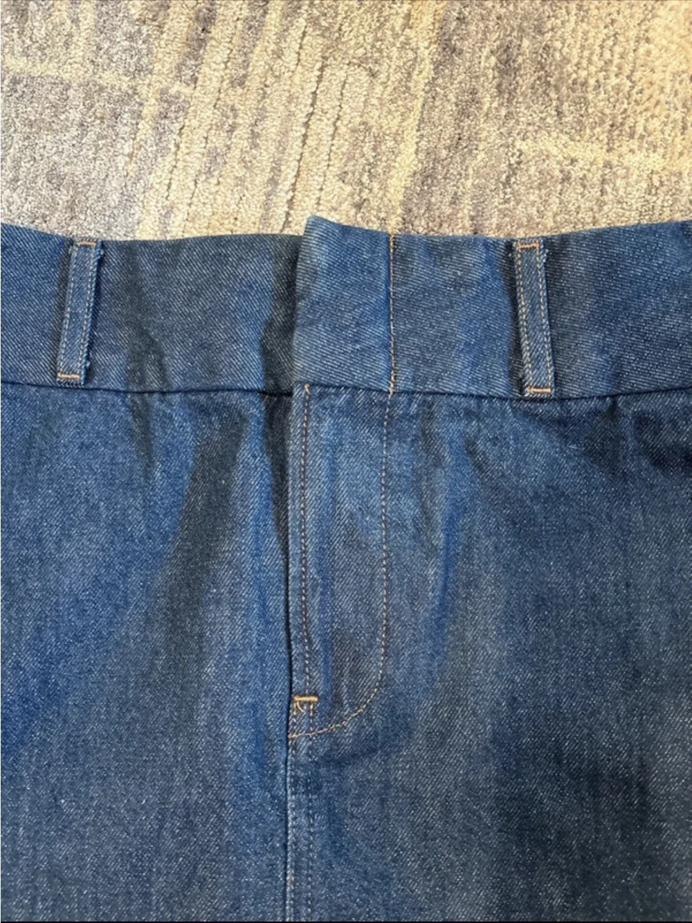 Express Dark Blue Denim Mini Skirt